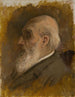 Profil du père du peintre avec Pince-nez - Ladislav Mednyánszky — näkymä teoksesta
