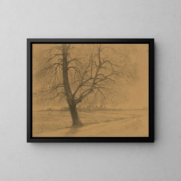 Arbre - Ladislav Mednyánszky — kehystetty taideteos seinällä
