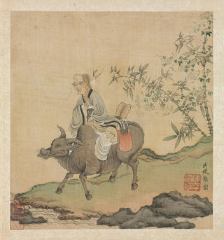 Chen Hongshou - Laozi Riding an Ox.webp