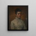 Portrait d'une dame - Lars Gustaf Sellstedt — kehystetty taideteos seinällä