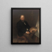 Autoportrait de l'artiste dans son atelier - Lars Gustaf Sellstedt | Reproduction — kehystetty taideteos seinällä