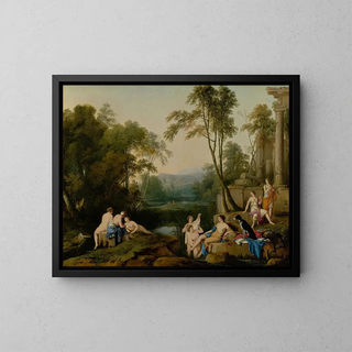 Laurent de la Hyre - Diana and Her Nymphs in a Landscape.webp