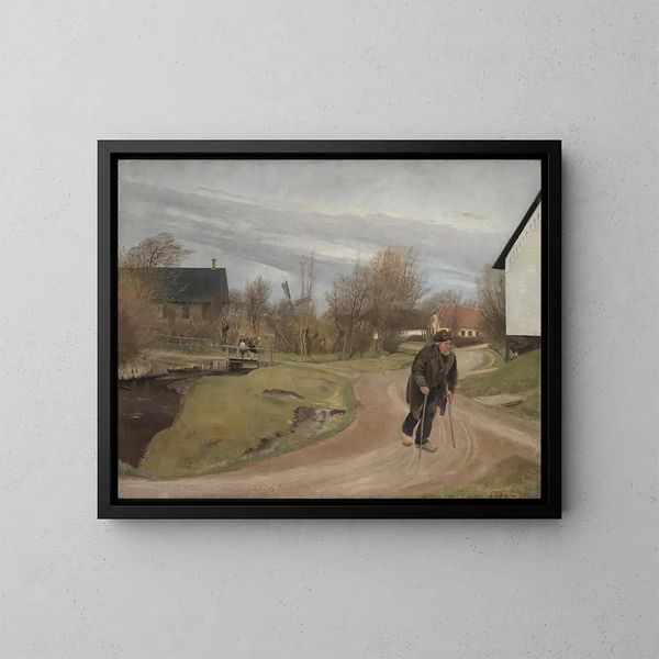 Kevät Jyllannissa Halsissa - Laurits Andersen Ring — kehystetty taideteos seinällä