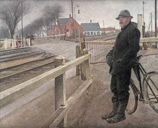 Laurits Andersen Ring - Waiting for the Train Level Crossing by Roskilde Highway.webp