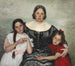 Groupe portrait de Frederikke Tuxen avec Yvonne et Nina - Laurits Tuxen — näkymä teoksesta