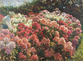 Rhododendron dans le jardin de Tuxens - Laurits Tuxen — näkymä teoksesta