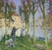 Lavandière tendant son linge - Pierre Eugène Montézin — näkymä teoksesta
