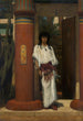 Egyptiläinen sisäänkäynnissä - Lawrence Alma-Tadema — kehystetty taideteos seinällä