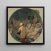 Le Bain turkki - Jean-Auguste-Dominique Ingres — kehystetty taideteos seinällä