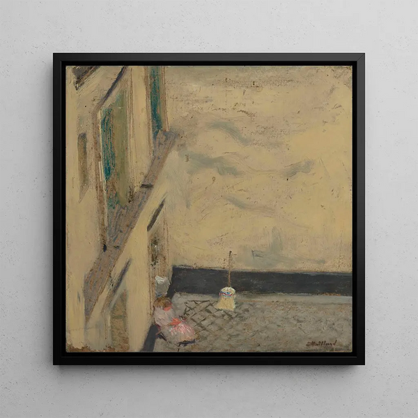 Maalaus Le Balai dans la cour 346 rue Saint-Honoré - Édouard Vuillard | Taidetuloste