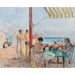 Maalauksen jäljennös Le Bar sur la Plage - Henri Lebasque