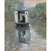 Maalauksen jäljennös Le Bateau-Atelier - Claude Monet