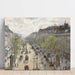 Maalauksen jäljennös Le Boulevard de Montmartre, Matinée de Printemps - Camille Pissarro