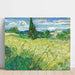 Maalauksen jäljennös Le Champ de blé vert avec cyprès - Vincent Van Gogh