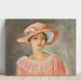 Maalauksen jäljennös Le Chapeau Rose - Henri Lebasque
