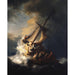 Maalauksen jäljennös Jeesus Kristus myrskyssä Galilean meren yllä - Rembrandt