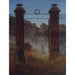 Maalauksen jäljennös Le Cimetière - Caspar David Friedrich