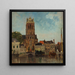 Le Clocher de l'Église de Dordrecht - Carl Sknberg — kehystetty taideteos seinällä