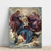 Maalauksen jäljennös Le Couronnement de la Vierge - Diego Velázquez