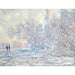 Maalauksen jäljennös Le Givre à Giverny - Claude Monet