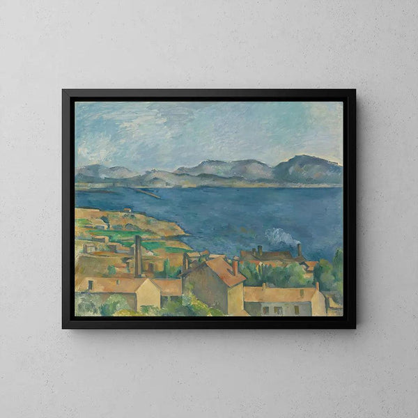 Le Golfe de Marseille vu de l'Estaque - Paul Cézanne | Reproduction Tableau Décoration murale affiche copie