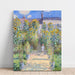 Maalauksen jäljennös Le Jardin de Monet à Vétheuil - Claude Monet