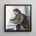 Le Joueur de cartes - Paul Cézanne — kehystetty taideteos seinällä