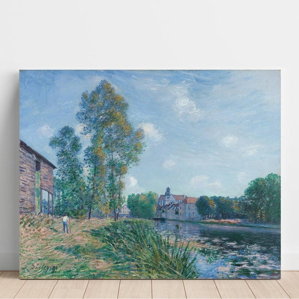Maalauksen jäljennös Le Loing à Moret, en Été - Alfred Sisley