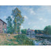 Maalauksen jäljennös Le Loing à Moret, en Été - Alfred Sisley
