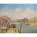 Maalauksen jäljennös Le Louvre, talvisolki - Camille Pissarro