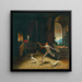Le Magicien et le Harlequin - Franz Sedlacek — kehystetty taideteos seinällä