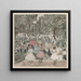 Le Mall, Central Park - Maurice Prendergast — kehystetty taideteos seinällä