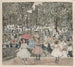 Le Mall, Central Park - Maurice Prendergast — näkymä teoksesta