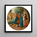 Le Manteau bleu - Pieter Brueghel le Jeune — kehystetty taideteos seinällä