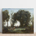Maalauksen jäljennös Aamu, Nymfien tanssi - Camille Corot