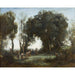 Maalauksen jäljennös Aamu, Nymfien tanssi - Camille Corot