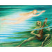 Maalauksen jäljennös Le Nymphe des eaux - Nils Dardel