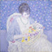 Le Panier de fleurs - Frederick Carl Frieseke — näkymä teoksesta