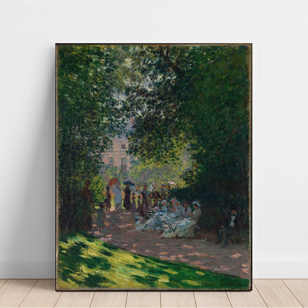 Maalauksen jäljennös Le Parc Monceau - Claude Monet