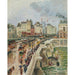 Maalauksen jäljennös Le Pont-Neuf, Après-Midi de Pluie - Camille Pissarro