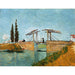 Maalauksen jäljennös Le Pont de Langlois à Arles - Vincent van Gogh
