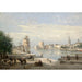 Maalauksen jäljennös Le Port de La Rochelle de Jean-Baptiste-Camille Corot