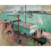 Maalauksen jäljennös Le Port du Havre - Raoul Dufy