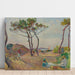 Maalauksen jäljennös Le Pradet, les Pins sur la Plage - Henri Lebasque
