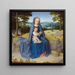 Le Repos pendant la fuite en Égypte - Gerard David — kehystetty taideteos seinällä