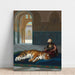 Maalauksen jäljennös Le Tigre et le Gardien - Jean-Léon Gérôme