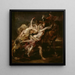 Le Viol des filles de Lévkippos - Peter Paul Rubens — kehystetty taideteos seinällä