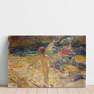 Reproduction Le bain, Jávea - Joaquín Sorolla