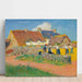 Maalauksen jäljennös Le battage du blé au village - Henry Moret