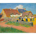 Maalauksen jäljennös Le battage du blé au village - Henry Moret
